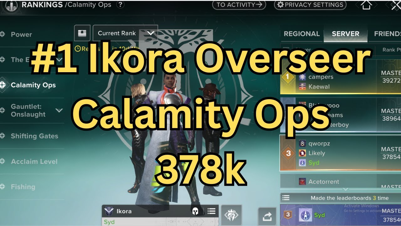 Икора Надзиратель Бедствия Операции (Destiny Rising)