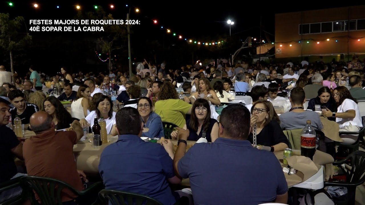 Festes Majors de Roquetes 2024: 40è Sopar de la cabra