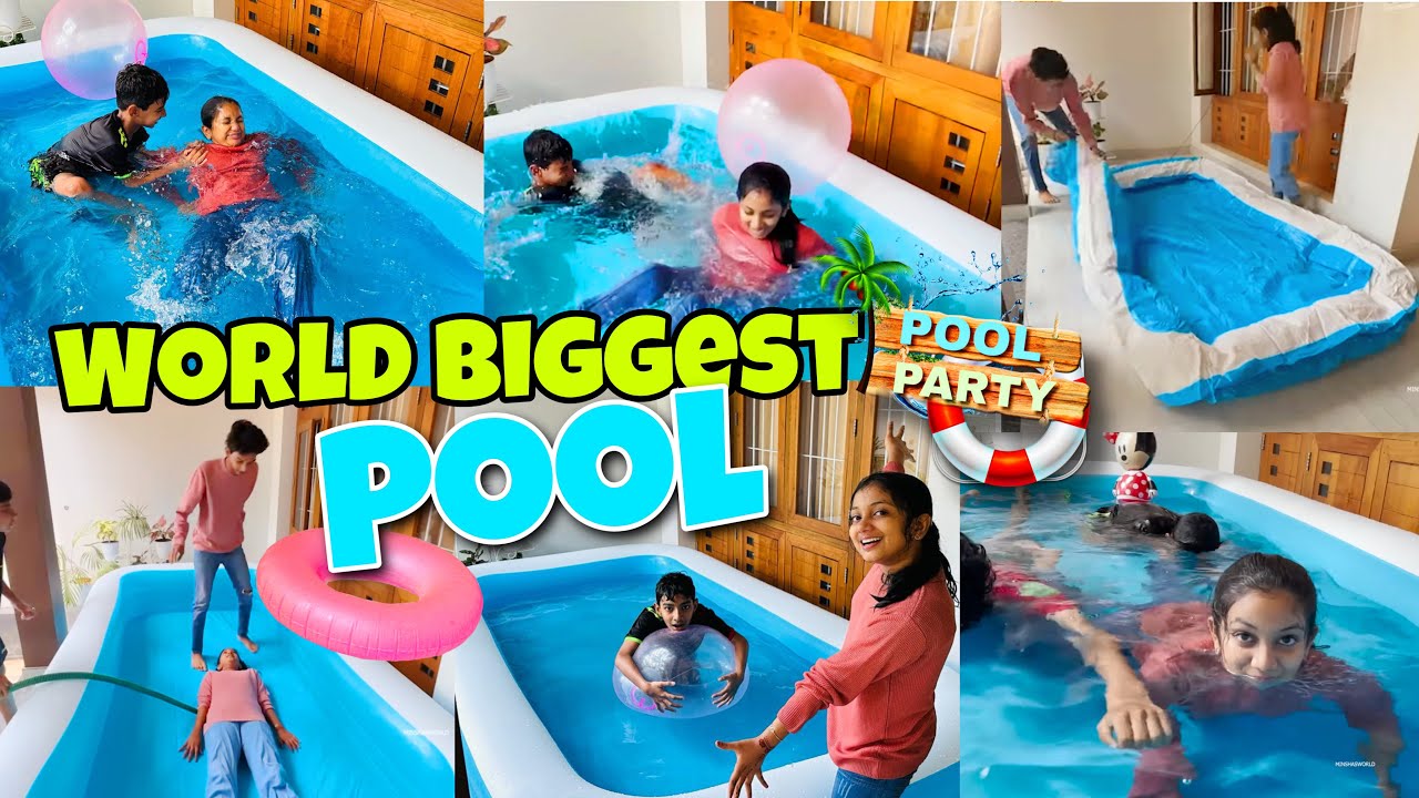 #surprise Biggest #pool #poolparty #minshasworld