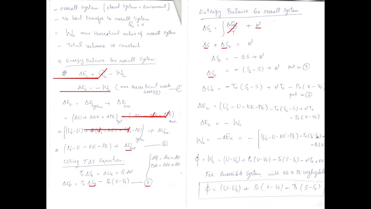 Lecture 3 Exergy of a closed system