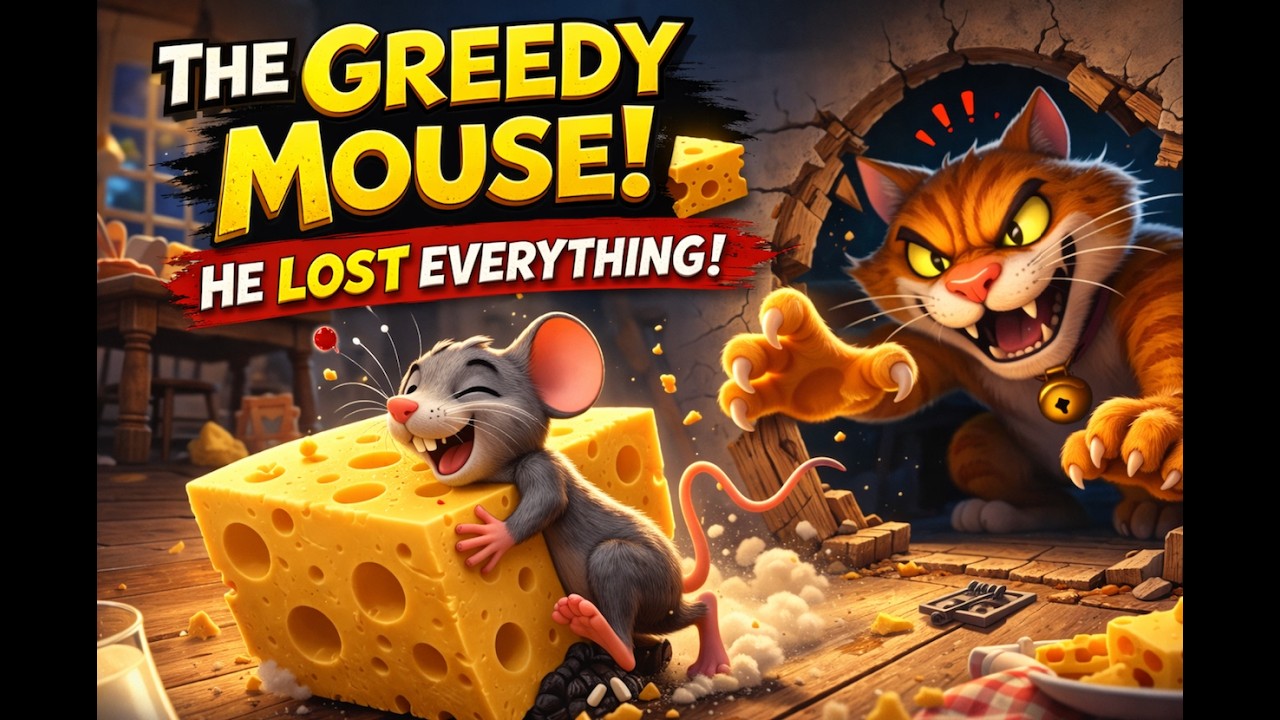 He Wanted More Cheese… Then Lost Everything | Powerful Moral Story for Kids