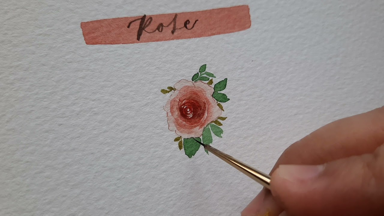 How to Paint Miniature Roses in Watercolor