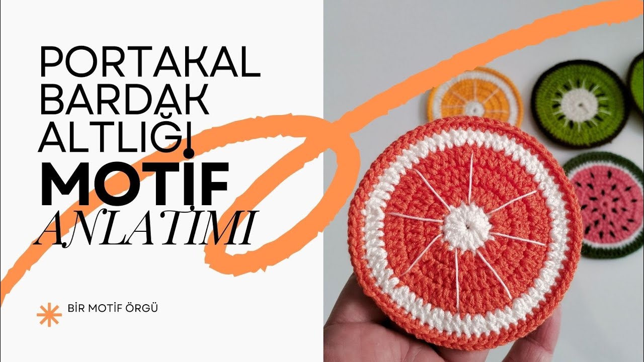 Portakal Dilimi Bardak Altlığı #sunumluk