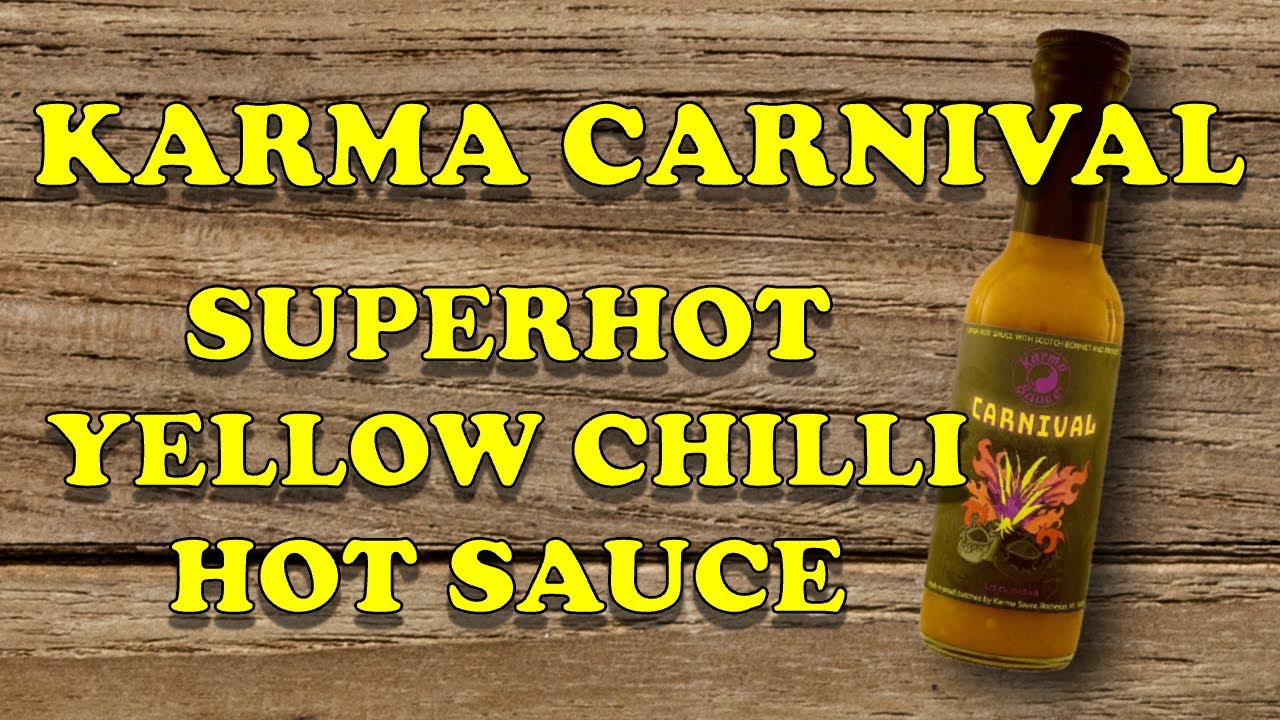 Karma Carnival Superhot Yellow Chili Hot Sauce