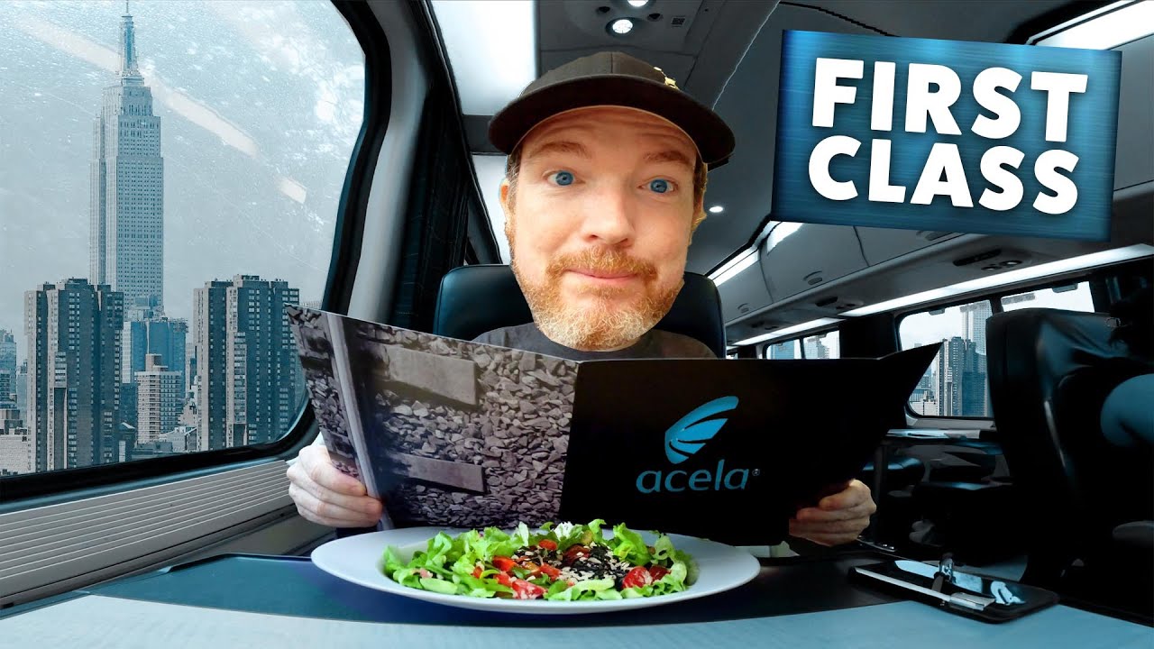 Что такое Amtrak Acela First Class? Из Вашингтона в Нью-Йорк с комфортом!