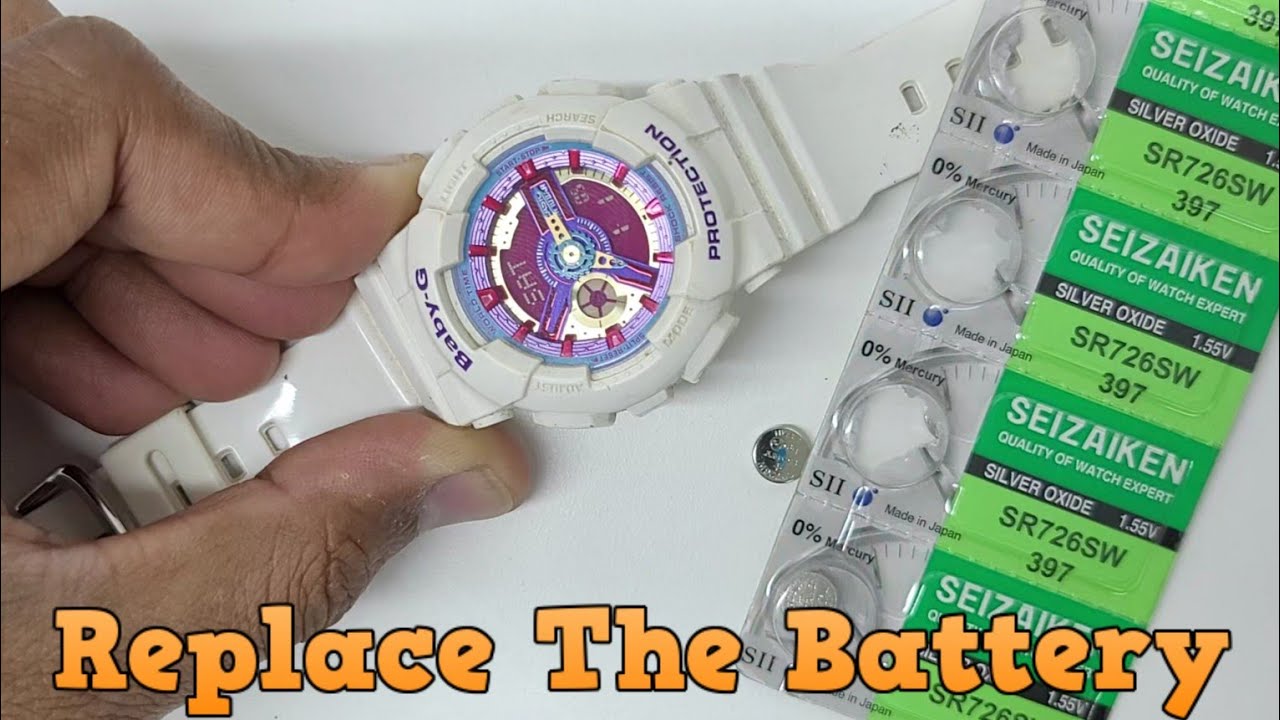 How To Change Battery Casio Baby-G BA-112 Watch
