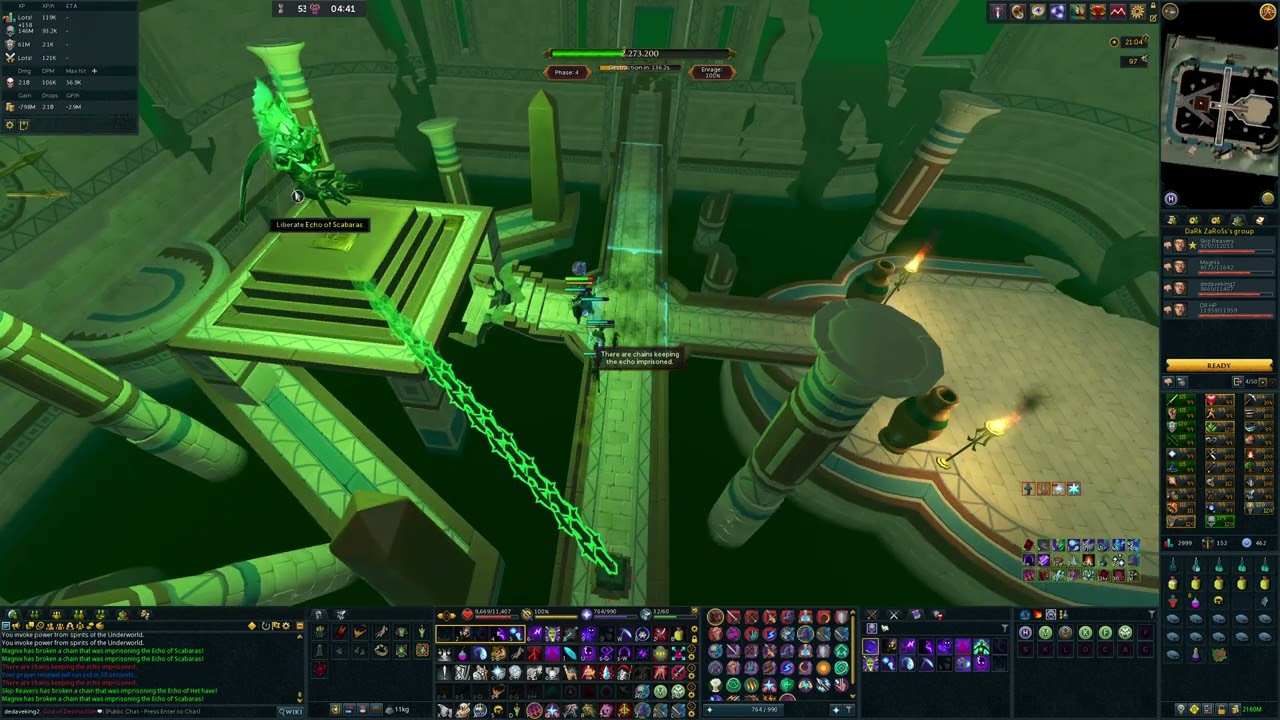 Runescape 3 Amascut Hard Mode 100% 4 man