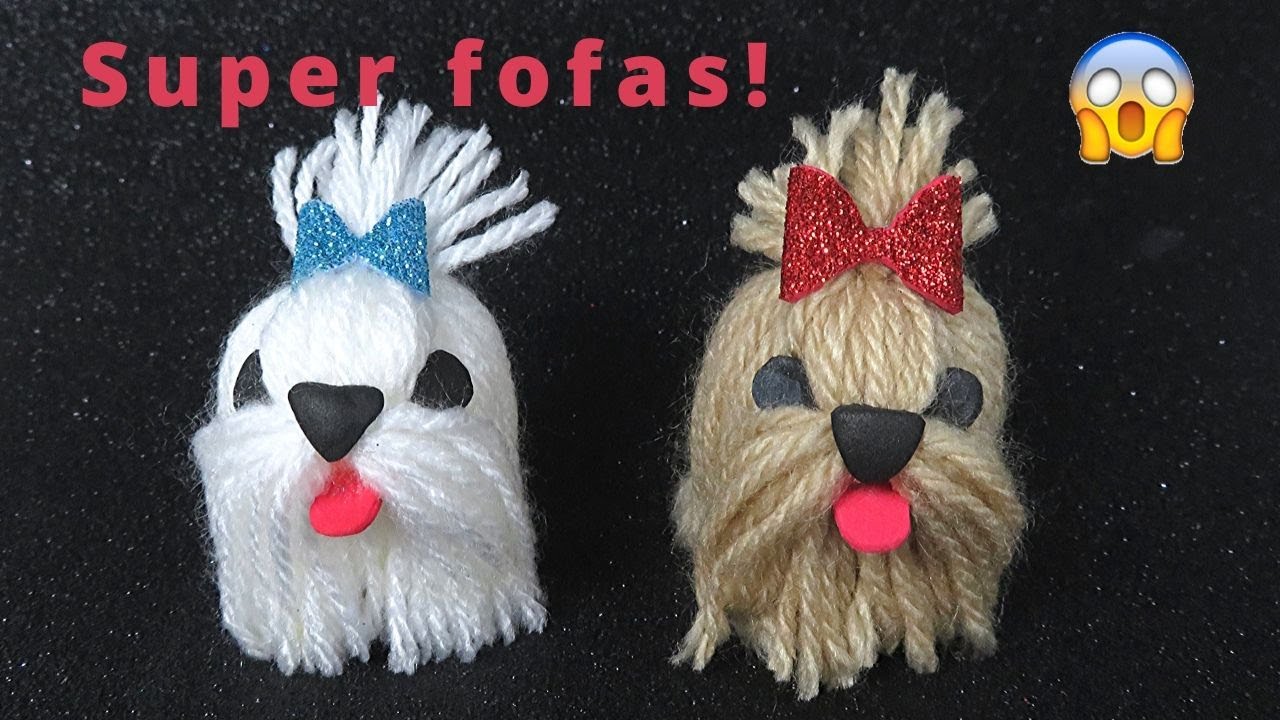 Como fazer cachorrinha de lã com tampinha de garrafa pet | Pricity