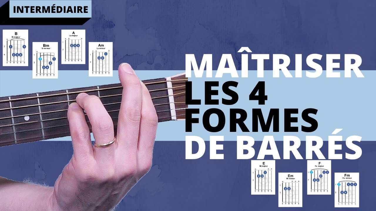 Conseil N°1 pour Guitariste Intermédiaire : Maitriser les 4 formes de barrés