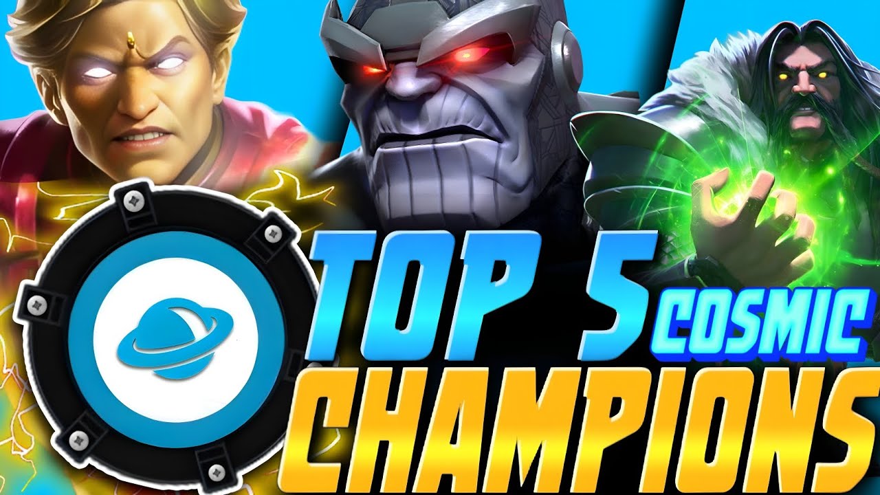 TOP 5 Cosmic Champions in Marvel Contest of Champions (MCOC) -  COSMIC Gods!