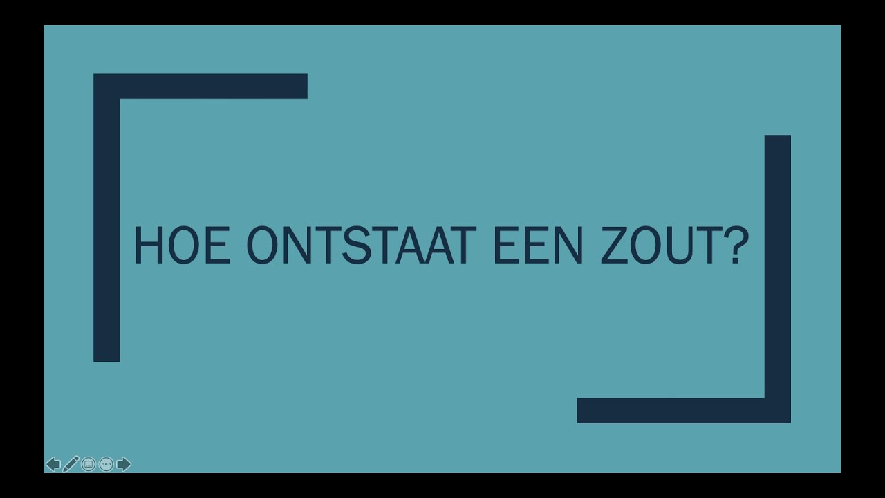 Hoe ontstaat een zout?