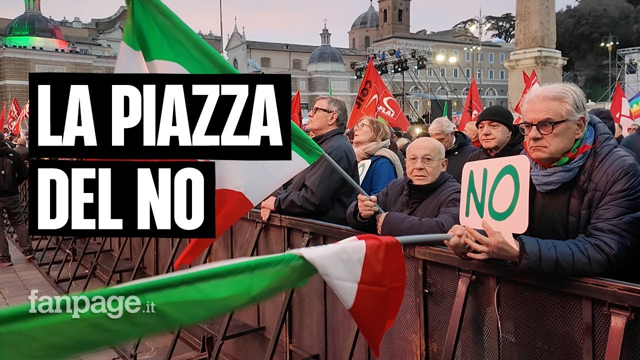 Referendum, sinistra e associazioni in piazza per il No: 