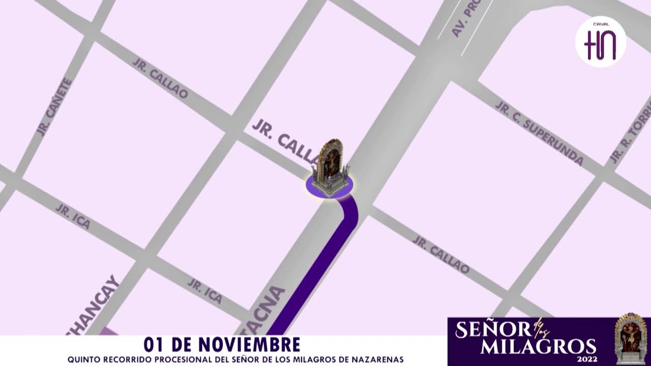 Recorridos procesionales de octubre 2022