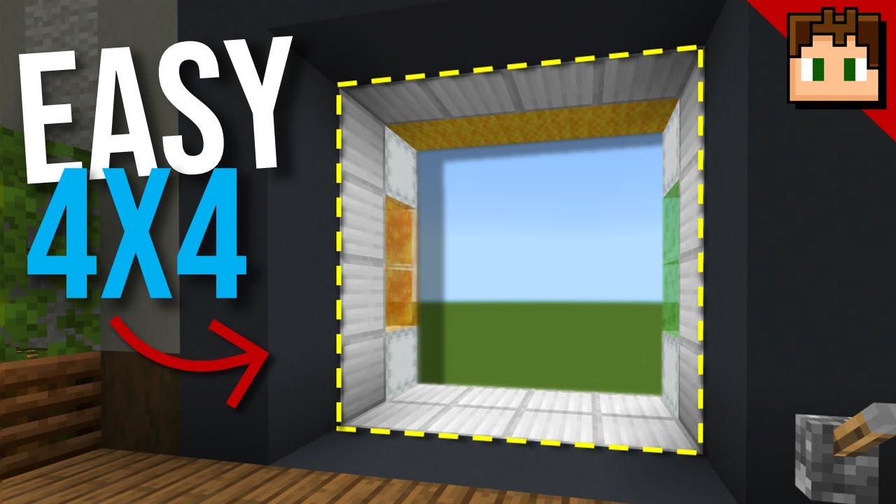 Самая простая дверь 4x4! [Minecraft Bedrock 1.21] Обучающее видео