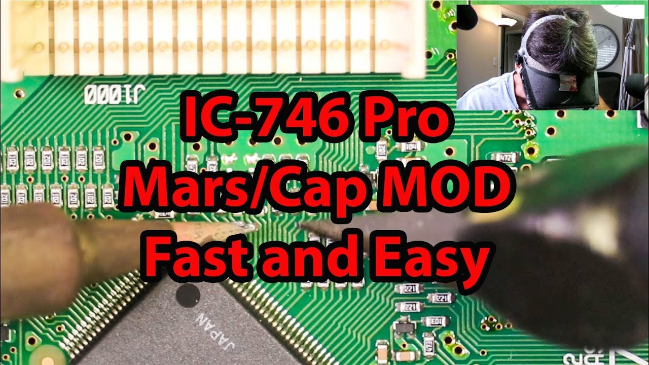 Icom IC-746 Pro Mars/Cap Mod Very Clear HD/ Best Video!