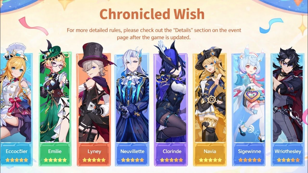 В Genshin Impact появится дополнение Fontaine Chronicle Wish!