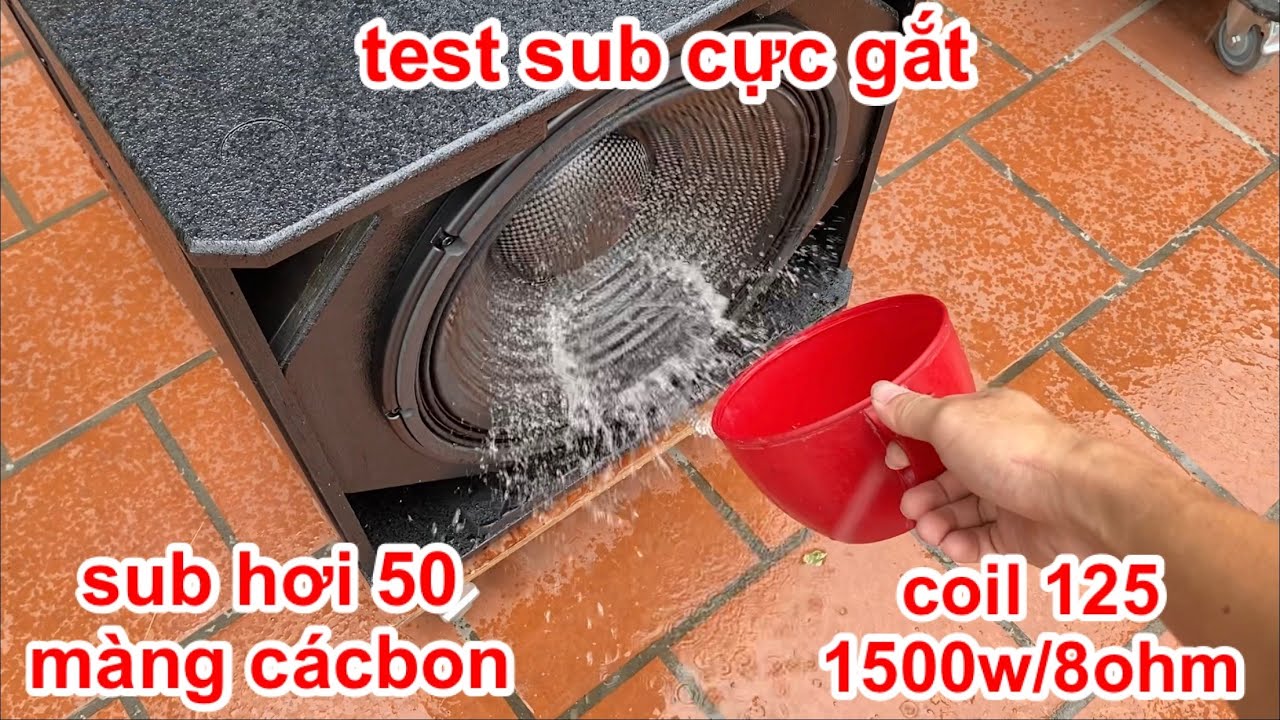 Sub hơi 50 Carbon coil 125 cực gấu nện nhạc sàn chấm hết. Chỉ 6tr 1 em nện rung tất cả . DVH Audio