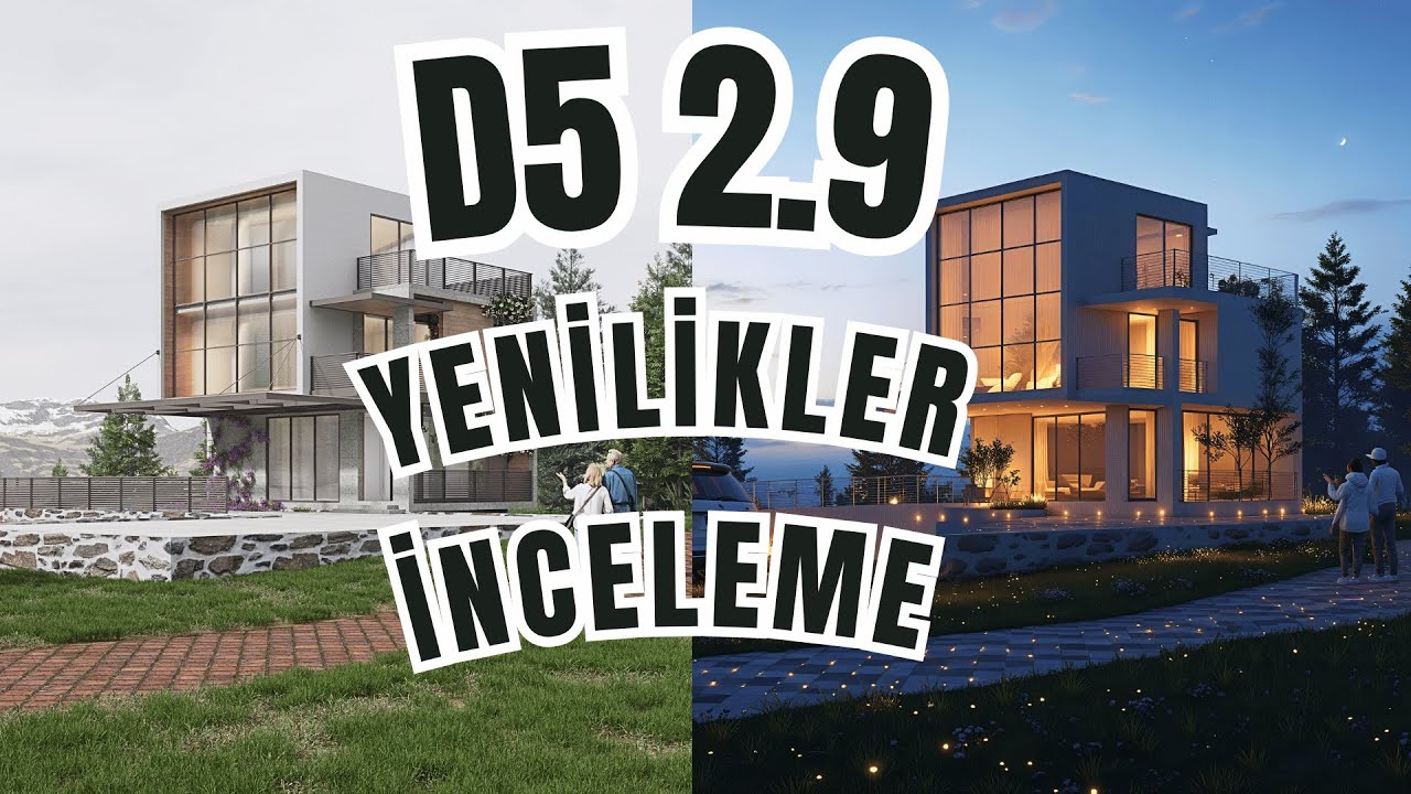 Mimarlar Yeni D5 Render 2.9 ile Tanışın: Muhteşem Yenilikler! #d5render #d5rendertutorial