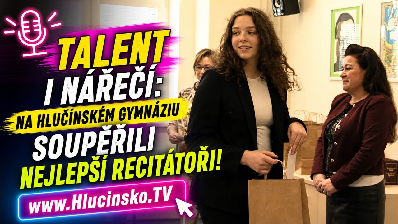 🎤 Talent i nářečí: Na hlučínském gymnáziu soupeřili nejlepší recitátoři! │  @TelevizeHlucinsko