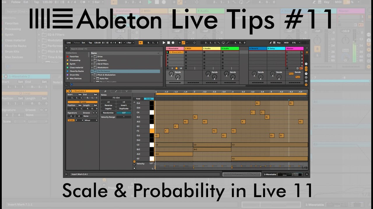 Scale and Probability in Live 11 - ABLETON LIVE TIP #11