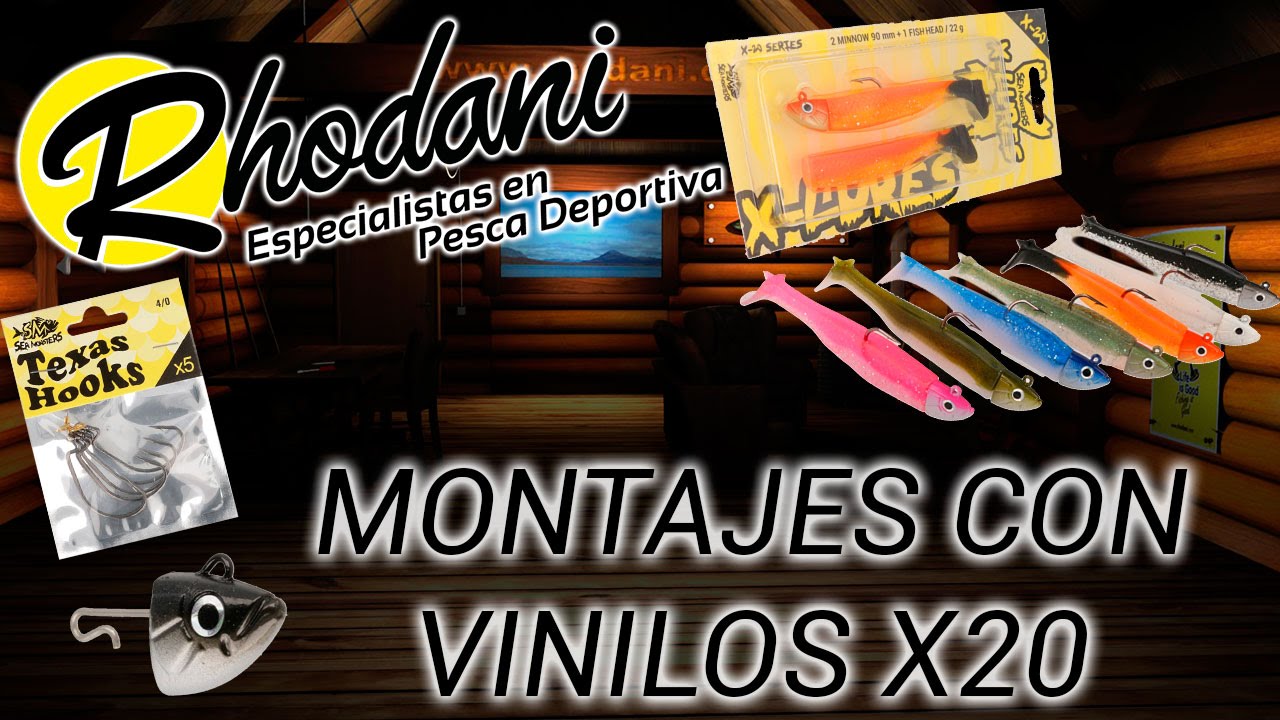 GUÍA de MONTAJES para PESCA SPINNING con VINILOS SEA MONSTERS X20