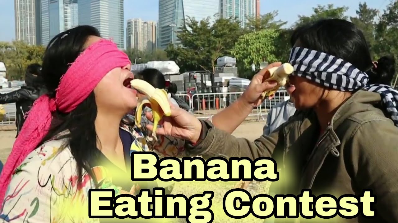 BANANA EATING CONTEST | BANANA EATING CHALLENGE | FUNNY EATING GAME