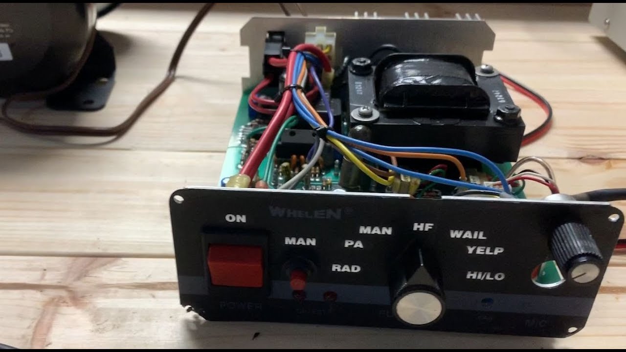 UK Fire Engine Whelen Siren Test Bench and PA mic Repair