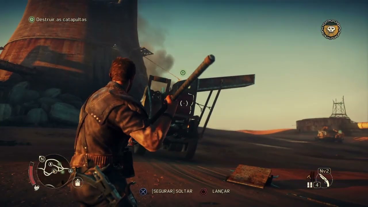 Mad Max : Como destruir as catapultas - Missão ddestruir as catapultas e ajudar a Pink Eye.Ps4 1°Tem