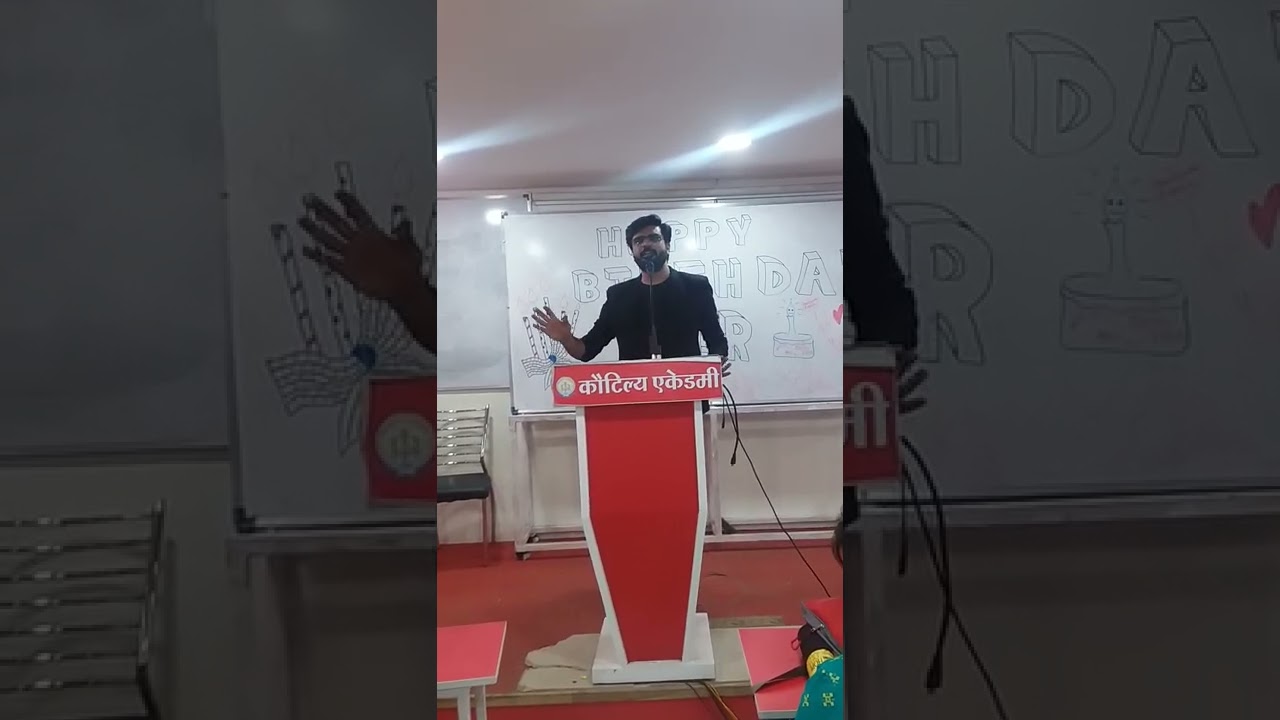 manmohan joshi sir speech on sunil sir's birthday @  kautilya academy indore