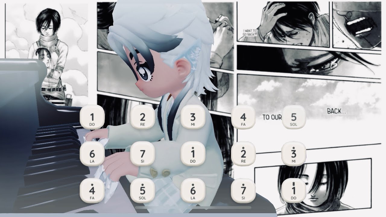 Heartopia piano - eye water - attack on titan