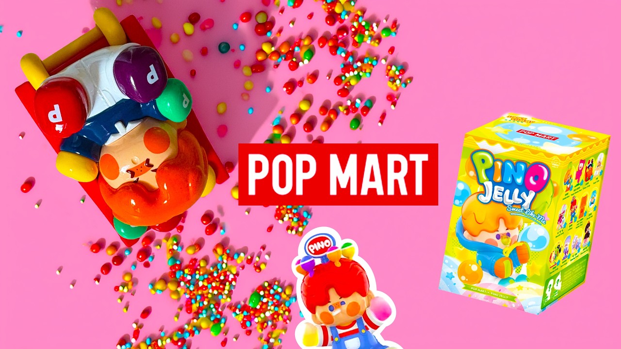 POP MART Pino Jelly Sweet Like Me Series Full Box Opening | 12 Blind Box Unboxing! 🍡🍬🍭