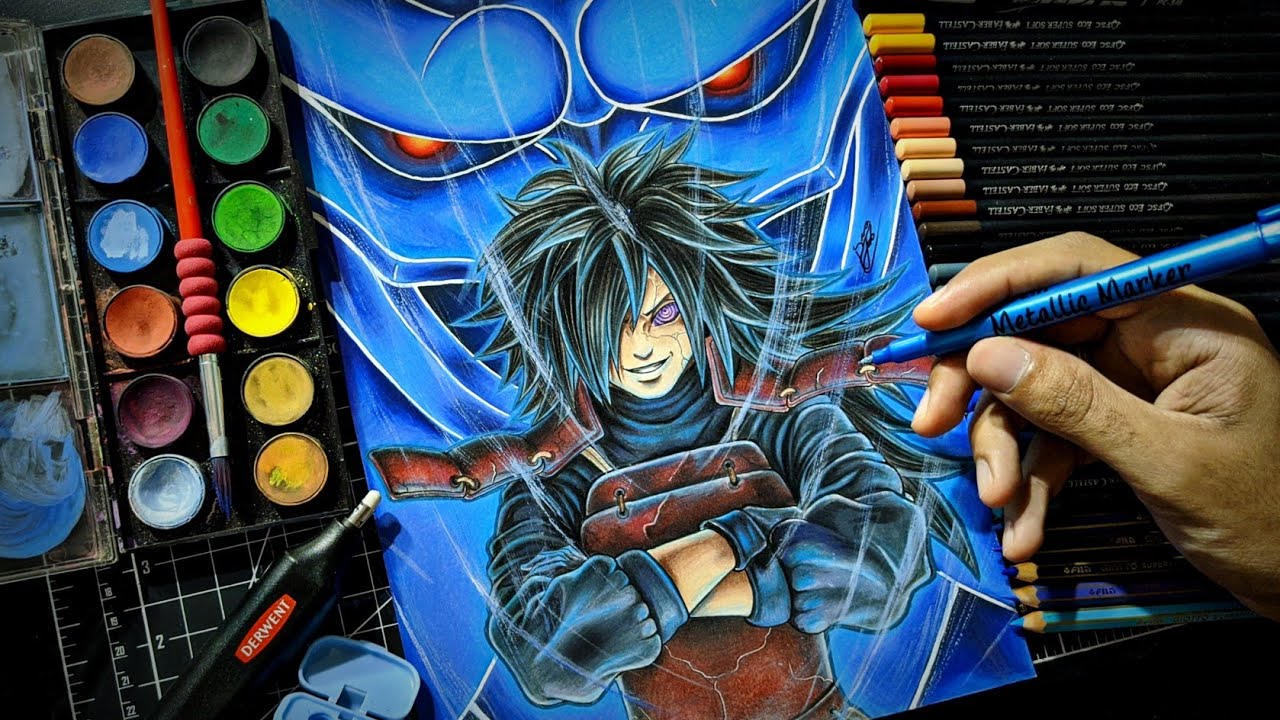 Скоростной рисунок Мадара Учиха Сусаноо [Наруто Шиппуден]