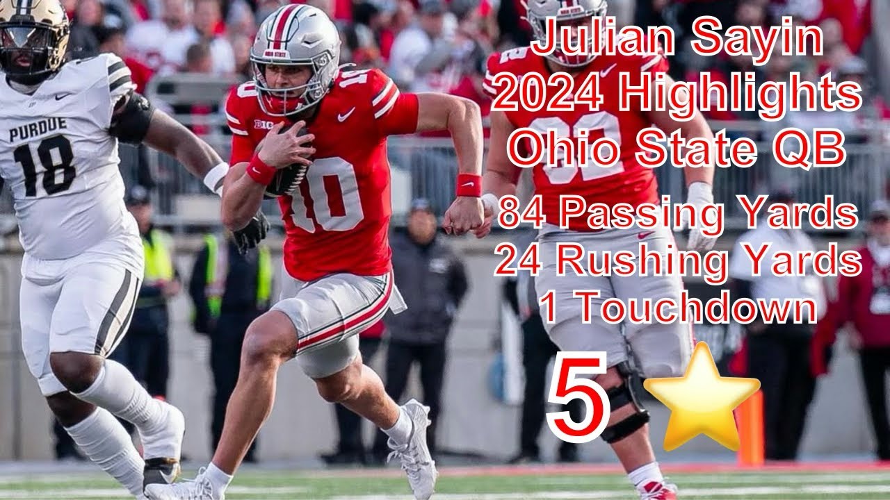 Julian Sayin true freshman highlights! Ohio State 5 ⭐️ QB | 2024