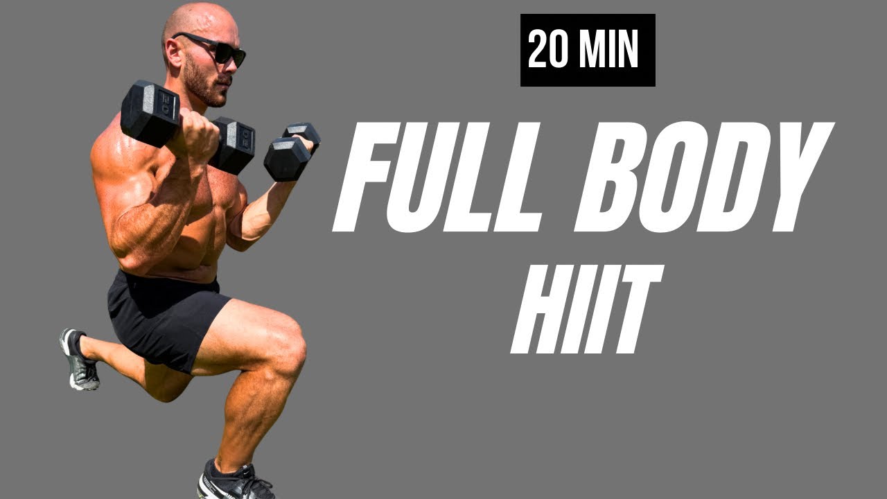 20 MIN DUMBBELL FULL BODY HIIT WORKOUT — Build Strength | Cardio Burn | No Repeats
