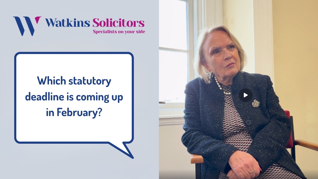 Which statutory deadline is coming up in February?