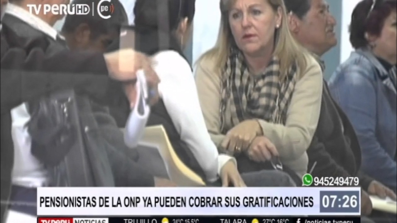 Pensionistas de la ONP ya pueden cobrar sus gratificaciones