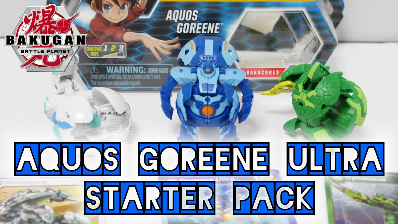 AQUOS GOREENE ULTRA Starter Pack (Skorporos / Cyndeous) | Battle Planet | BAKUGAN UNBOX