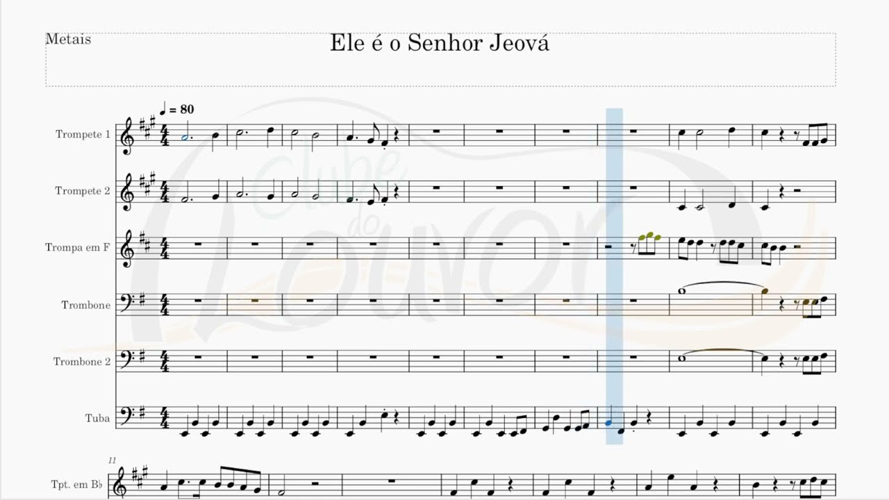ELE &Eacute; O SENHOR JEOV&Aacute; - METAIS