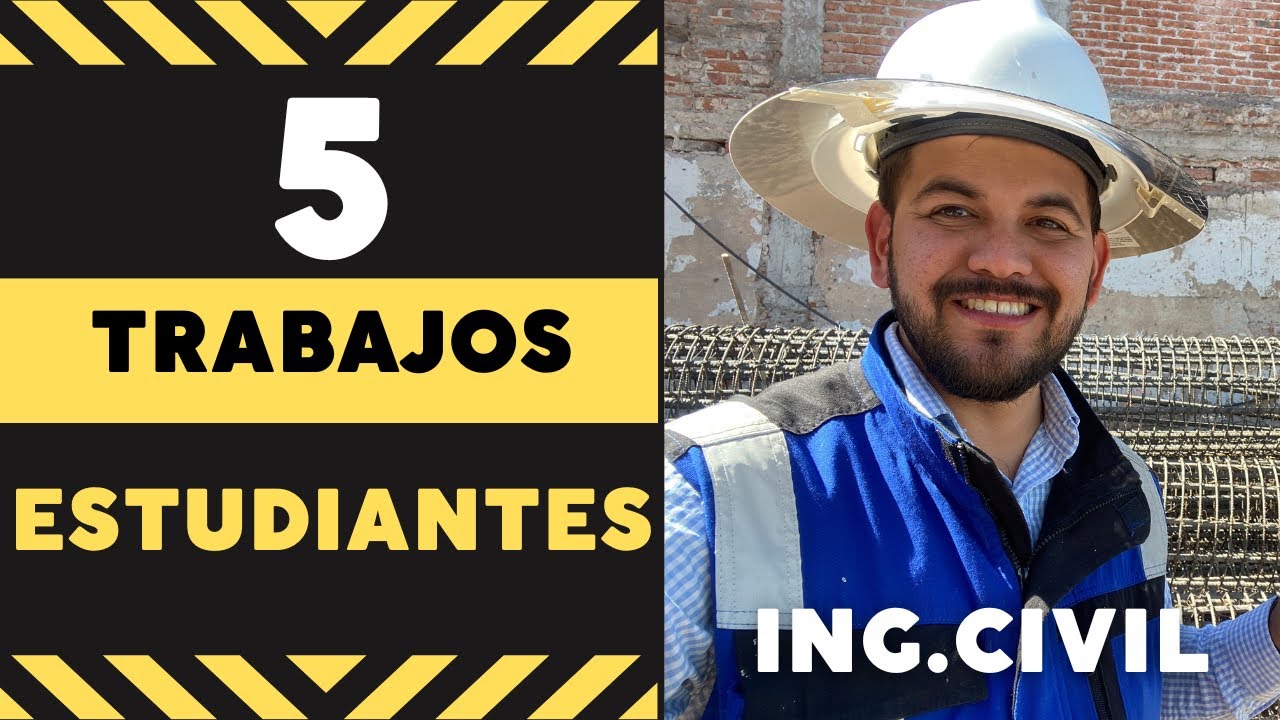 5 TRABAJOS para ESTUDIANTES DE INGENIERIA CIVIL👷🏻‍♂️