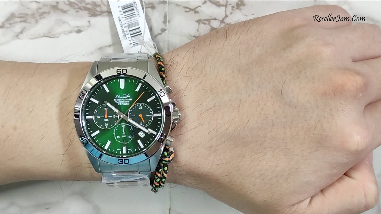 Alba AT3H21X1 Green Dial