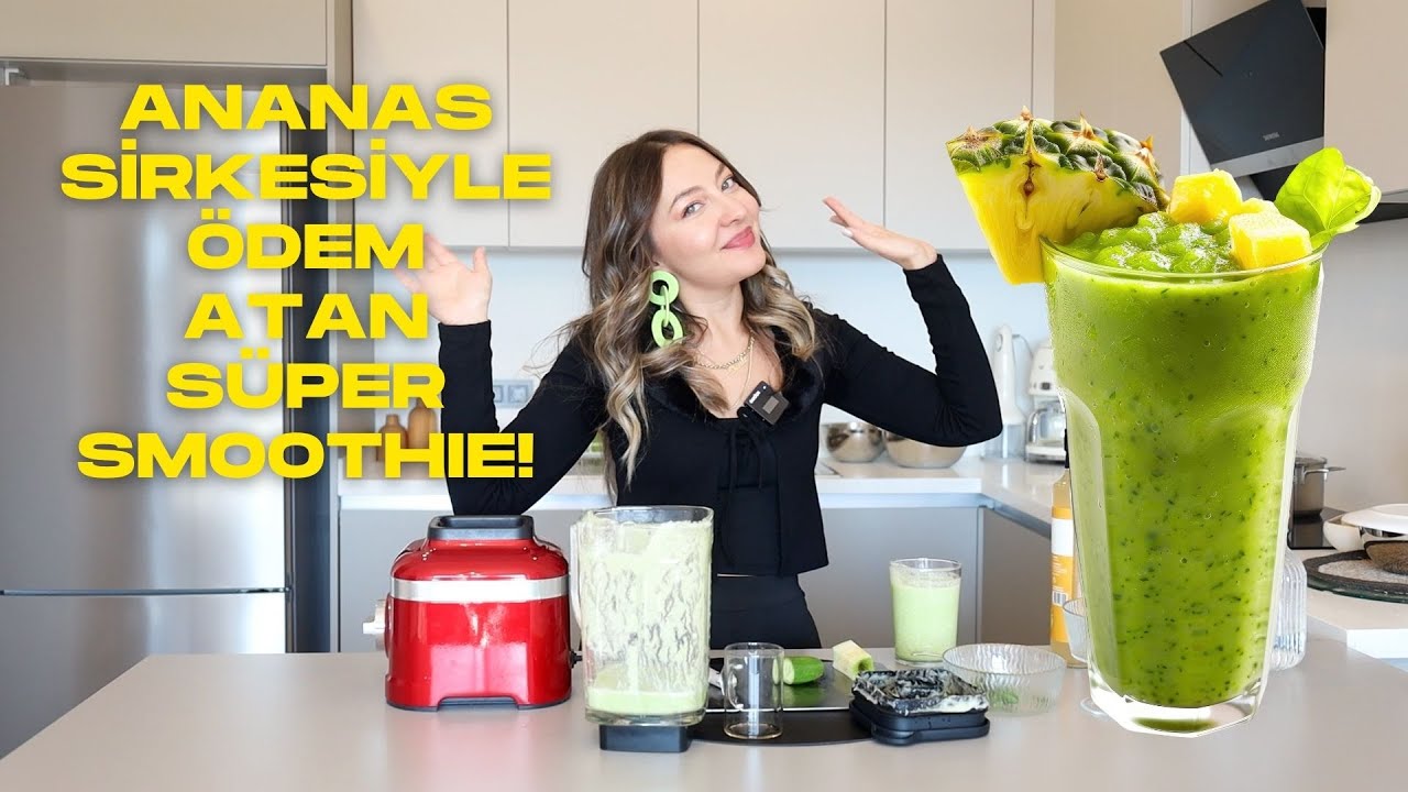 Ananas Sirkesiyle Ödem Atan Süper Smoothie!
