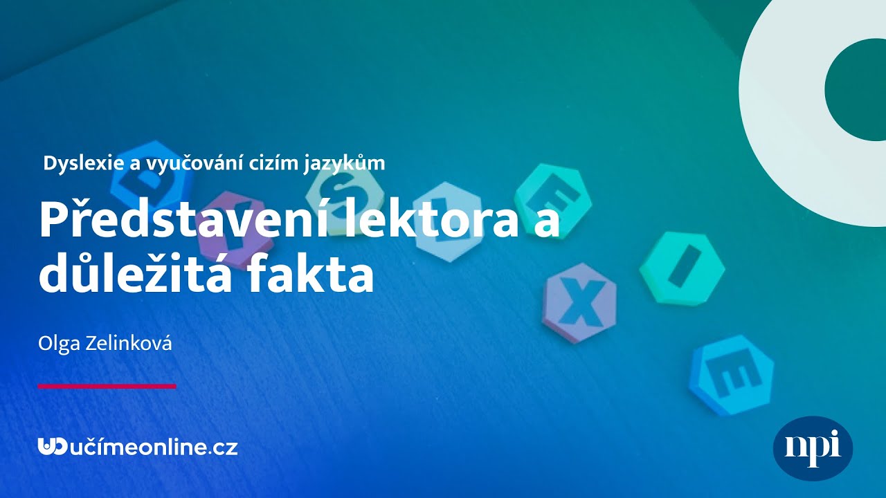 Představení lektora a důležitá fakta | Učíme online #126
