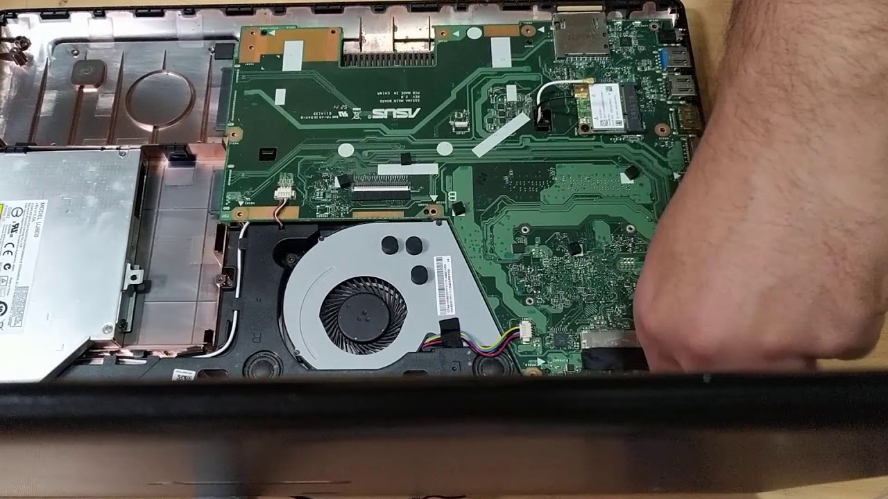 disassembly/smontaggio notebook ASUS x551m upgrade ram e ssd