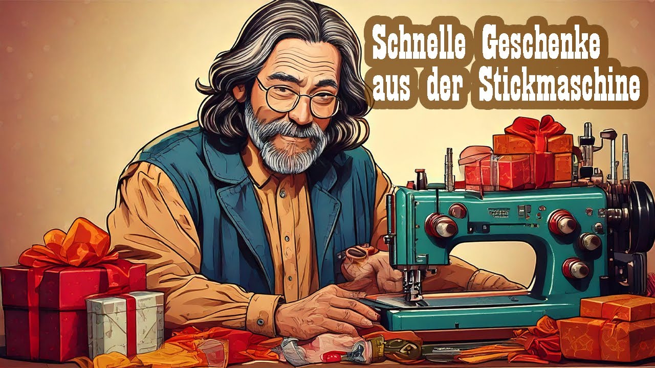 Schnelle Geschenke und Mitbringsel aus der Stickmaschine