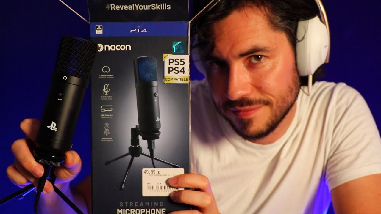 Faire un ASMR avec un MICRO NACON pour PS4 et PS5 (80 euros)