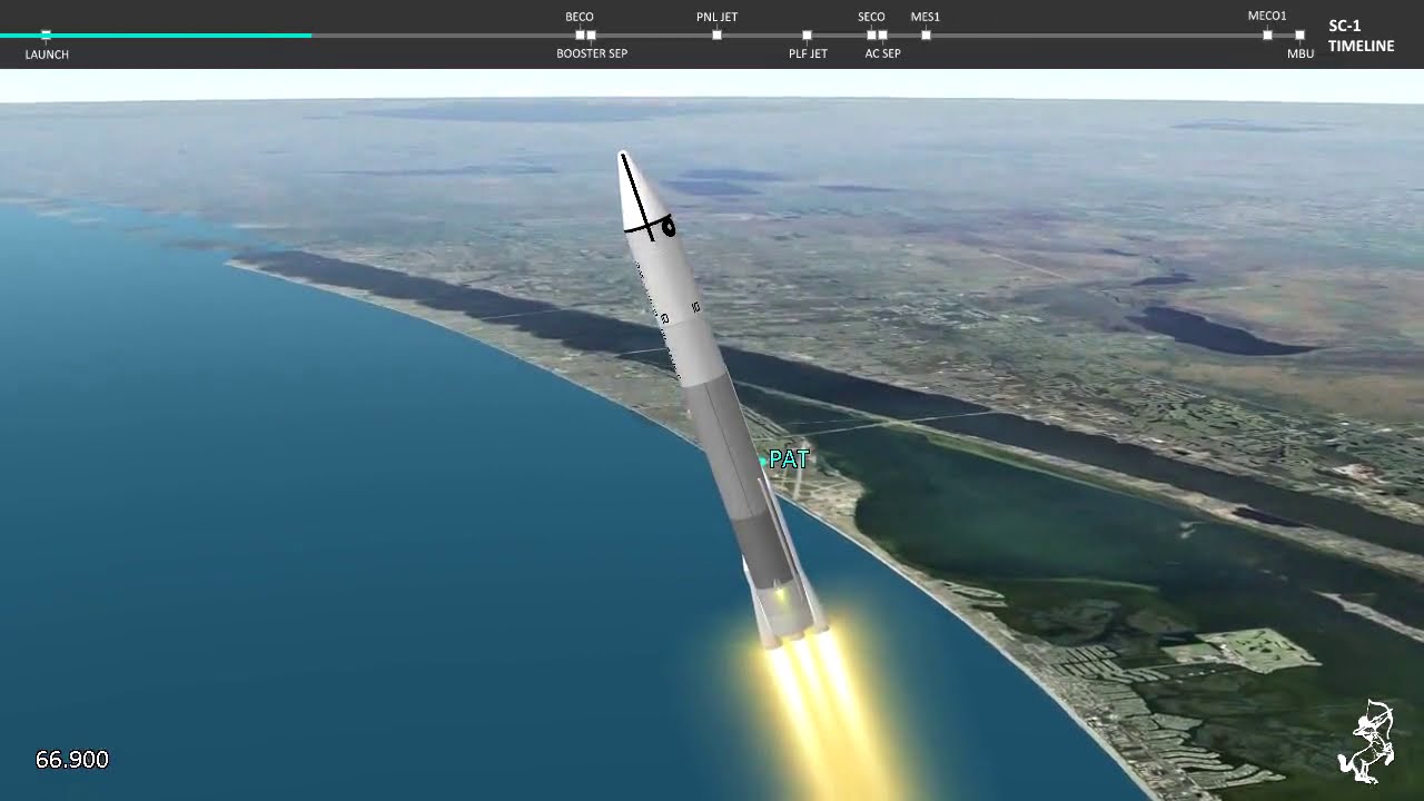 Surveyor 1 Full Launch Animation