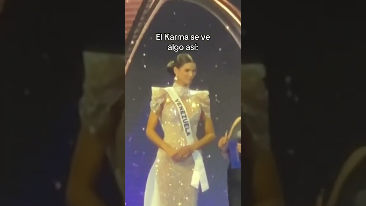 Y le toc&oacute; coronarla, m&aacute;s karma aun🫢#venezuela #missuniverse #shortvideo #missuniverso #shorts