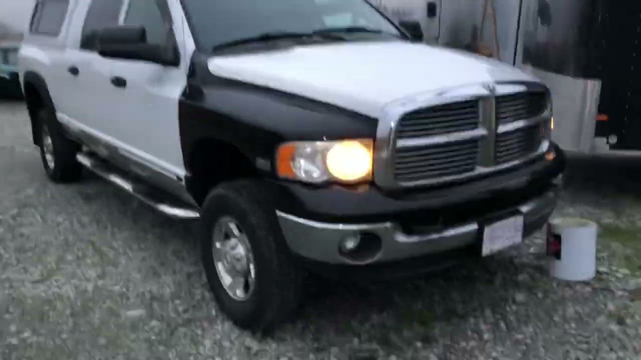 Gen 3 Dodge Ram Cummins front end conversion and loud high idle