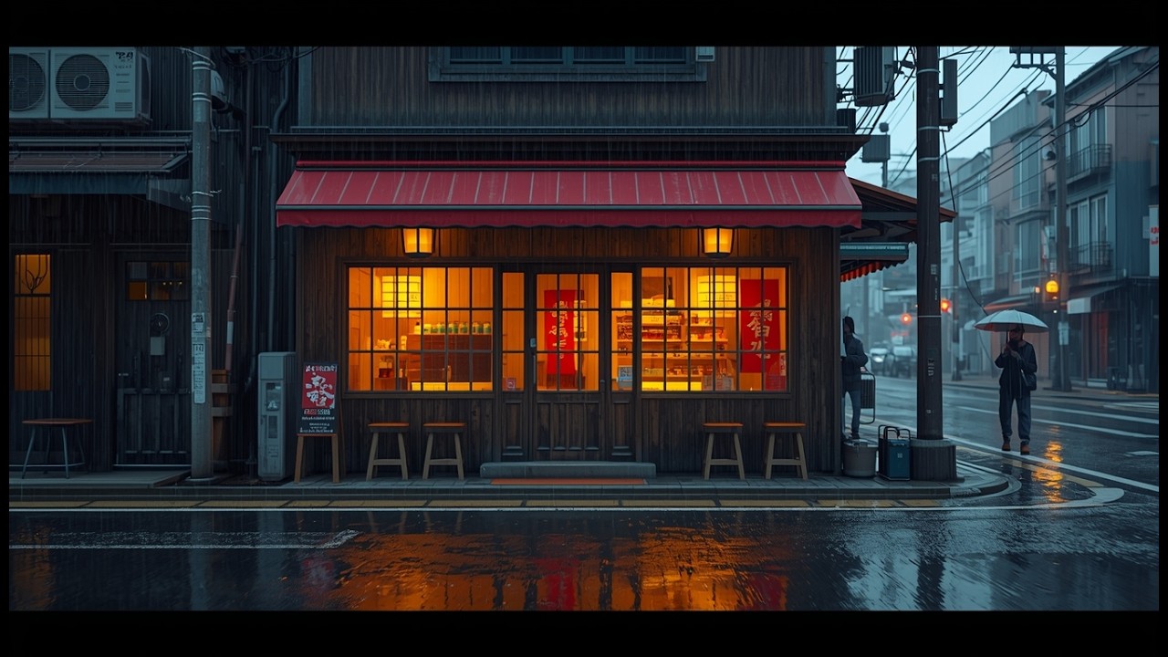 Rainy City Lofi 🌧️ Relaxing Music for Study, Work & Reading