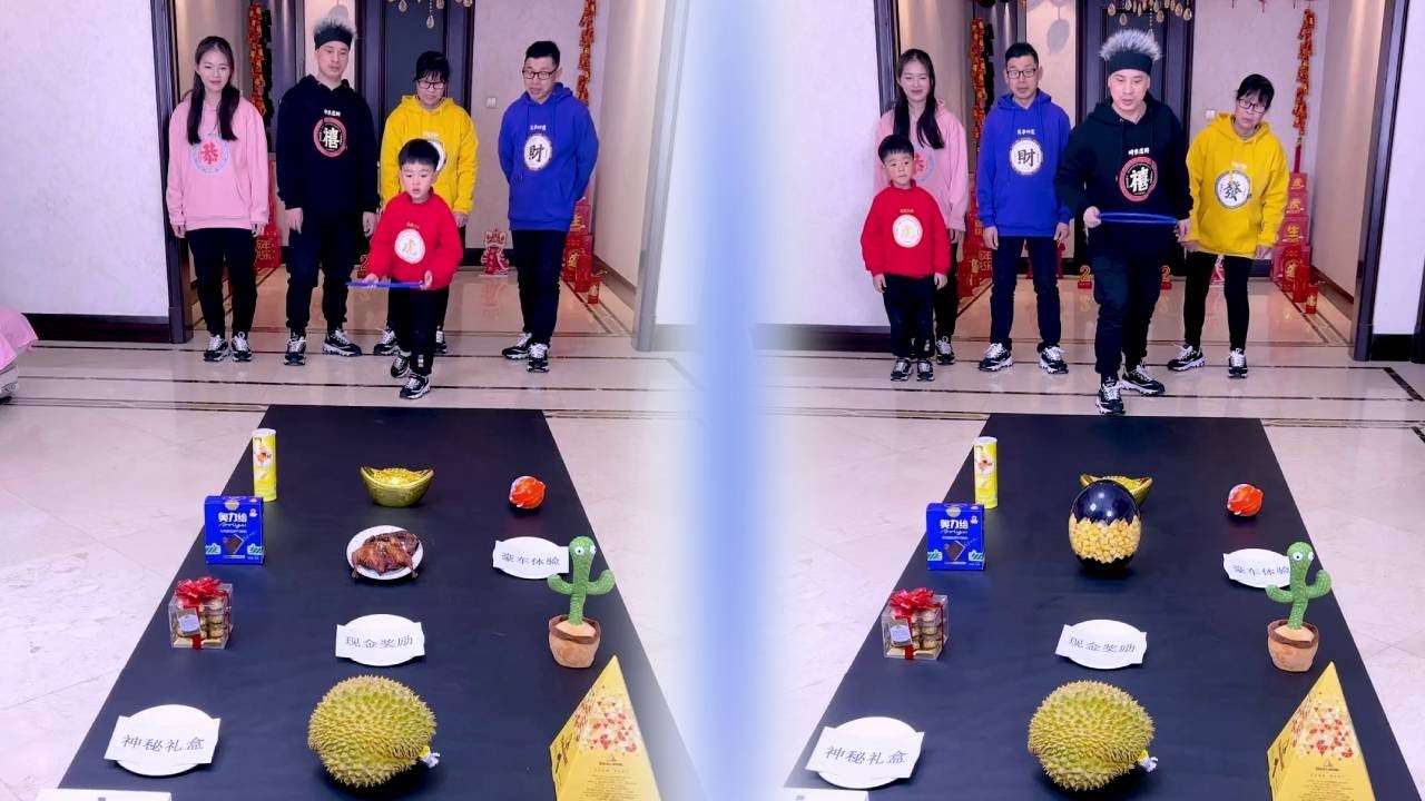 ¡Un divertido y sorprendente desafío de lanzamiento de aros! ¿Recompensa o castigo? ¿Qué recibirás?